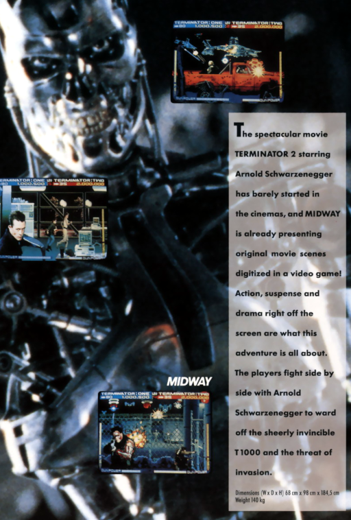Terminator 2 - Judgment Day (rev LA2 12-09-91) MAME2003Plus Game Cover